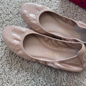 Tory Burch Women's Nude Ballet Flats with small imperfection